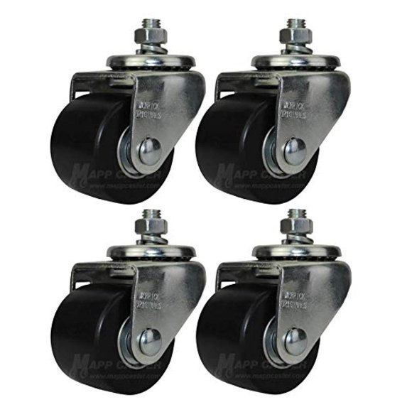 Heavy Duty Car Dolly Replacement Casters Set of 4-2500 Lbs. Capacity