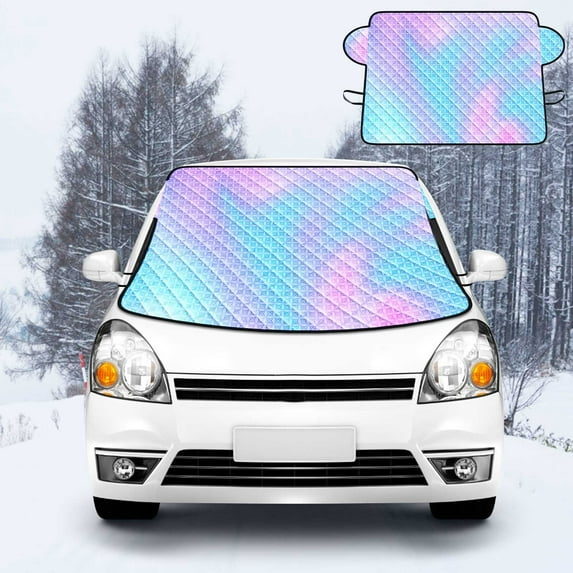 Heavy Duty Car Windshield Snow Cover with 9 Strong Magnets | Front Windshield Frost Protector for Winter | All-Season Anti-Freeze Car Cover for Snow & Sun Protection