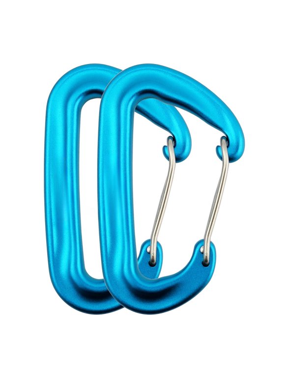 Heavy-Duty Carabiner Clips - Durable, Lightweight Aluminum Alloy Carabiners for Hiking, Camping, Keychains, Dog Leashes, Hammocks & More