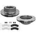 thumbnail image 1 of Heavy Duty Carbon Disc Brake Rotors Galvanized Brake Pads for 04-08 Ford F650, 1 of 10