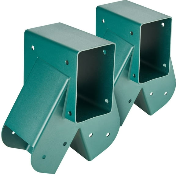 Heavy Duty Carbon Steel A Frame Swing Bracket Kit with Mounting Hardware for 4x4 3.7x3.7 Inch Legs and 4x6 3.7x5.7 Inch Crossbeams Green 2 Pack