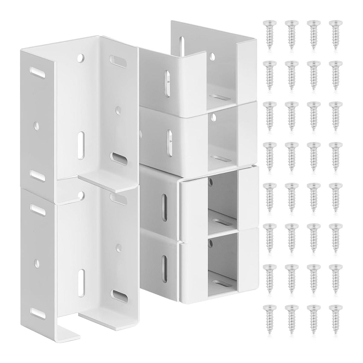 Heavy Duty Carbon Steel Fence Bracket with Screws for Vinyl Fencing