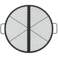 thumbnail image 1 of Heavy-Duty Carbon Steel Fire Pit Grill Grate, 30.5 Inch Round Foldable Portable BBQ Cooking Grid with Non-Stick Coating, Handles for Camping, RV, Backyard, Easy Clean, Rust Resistant, 1 of 8