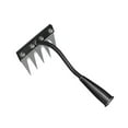 thumbnail image 1 of Heavy Duty Carbon Steel Garden Weeding Rake with 8 Teeth for Sturdy Weed Removal & Soil Aeration - Ergonomic Handle Design., 1 of 9