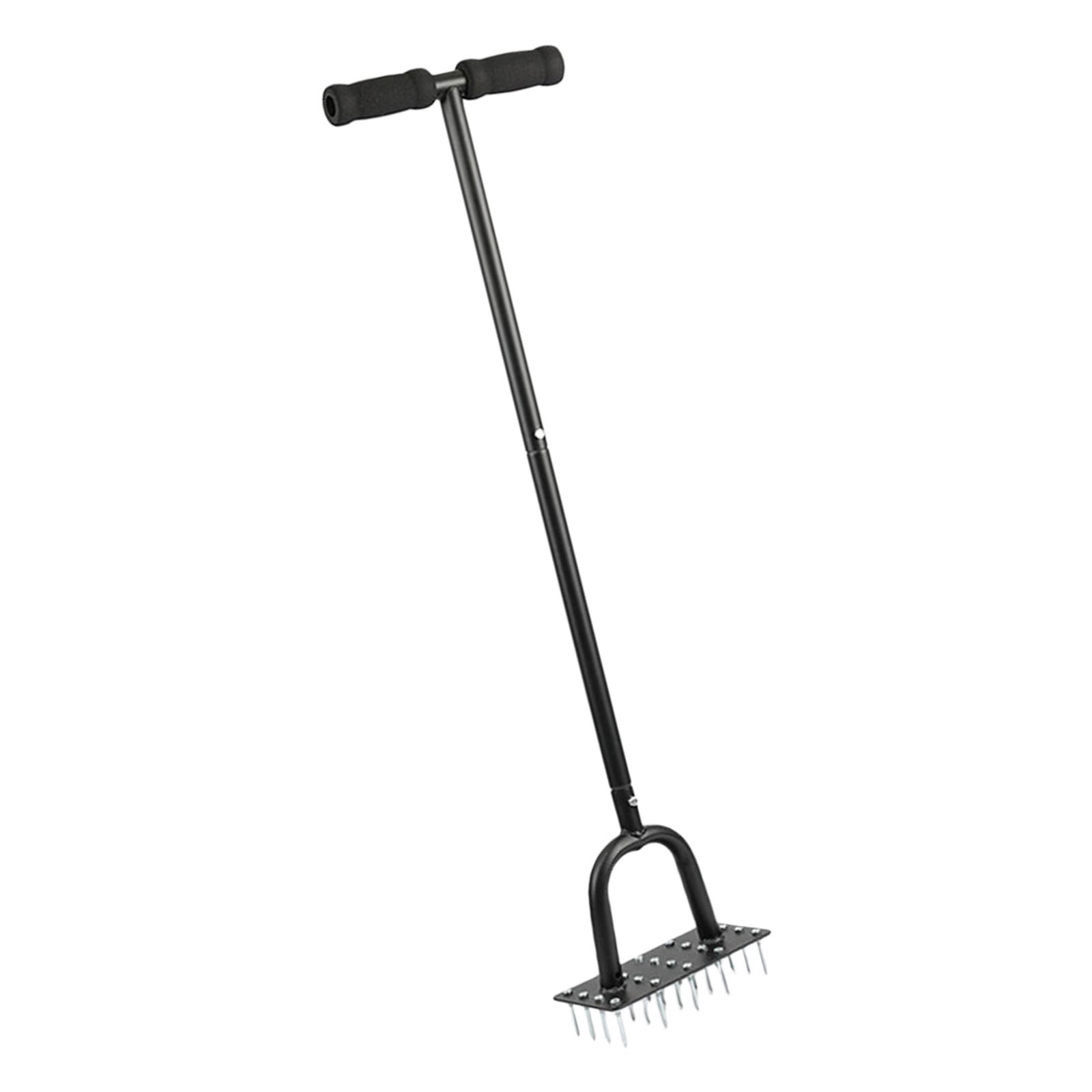 Heavy Duty Carbon Steel Yard Aerator Tool With 20 Sturdy Points For Easy Soil Aeration And Improved Landscape Care