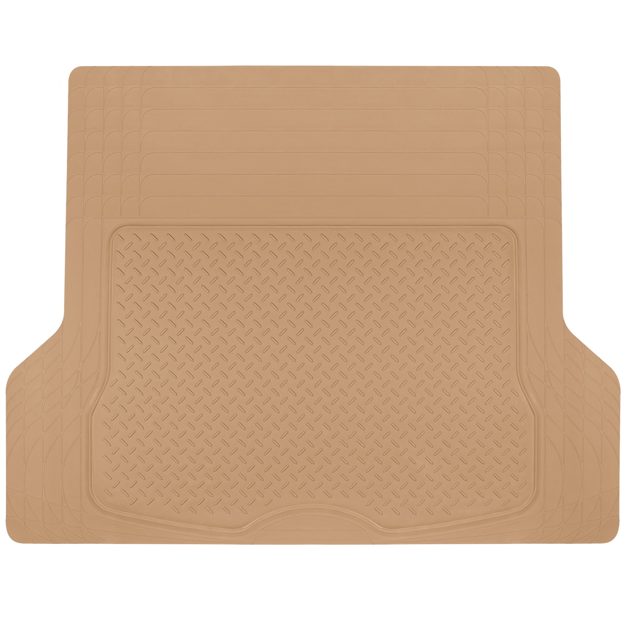 Heavy Duty Cargo Liner Floor Mat-All Weather Trunk Protection, Trimmable to Fit & Durable HD Rubber Protection for Car SUV Sedan Auto, Beige (MT785BGAMw1)