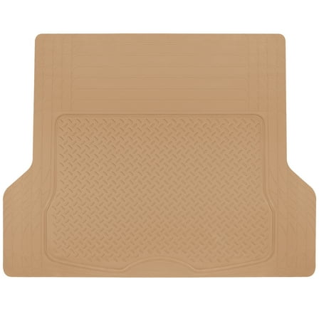 Heavy Duty Cargo Liner Floor Mat-All Weather Trunk Protection, Trimmable to Fit & Durable HD Rubber Protection for Car SUV Sedan Auto, Beige (MT785BGAMw1)