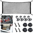 thumbnail image 1 of Cargo Net, Elastic Trunk Organizer For Car, SUV, Vehicle, Heavy Duty Stretchable Nylon Storage Net Mesh, Convenient And Practical Adjustable Hook Design (90.2 X 40.9 Cm), 1 of 5