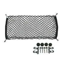 Heavy Duty Cargo Net Stretchable Car Interior Accessories Adjustable Elastic Trunk Storage Net With Hook For SUVs Cars And Trucks
