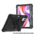 thumbnail image 1 of Heavy Duty Case for Lenovo Idea Tab 11 Inch 2025 (Model: TB336FU/TB336ZU),Shockproof Full-Body Protective Cover with Built-in Kickstand & Pen Holder, Black/Rose, 1 of 5