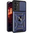 thumbnail image 1 of Heavy Duty Case for Samsung Galaxy A15 5G with Slide Camera Cover & Magnetic Rotatable Ring Kickstand, Military Grade Shockproof Protection Phone Case for Samsung Galaxy A15 5G SJ-Blue, 1 of 9