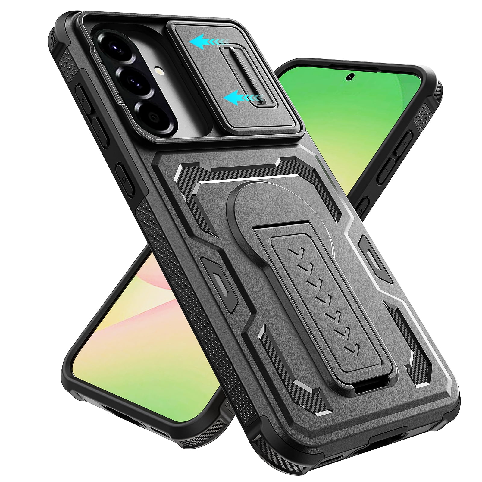 Rubber Pc Case Heavy Duty Case for Samsung Galaxy A26 5G, Military Grade Dual Layer ...