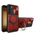 thumbnail image 1 of Heavy Duty Case for Samsung Galaxy A26 5G with Stand, Camera Lens Sliding Cover, Magnetic Car Mount Holder, Rugged Military Drop Protection Case for Samsung Galaxy A26 5G, Red, 1 of 11
