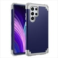 thumbnail image 1 of Heavy Duty Case for Samsung Galaxy S23 Ultra, Rugged PC Back Hybrid Soft Silicone Inner Triple-Layers Shockproof Case with Magsafe Wireless Charging Anti-Scratches Case,Darkblue, 1 of 6