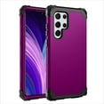 thumbnail image 1 of Heavy Duty Case for Samsung Galaxy S23 Ultra, Rugged PC Back Hybrid Soft Silicone Inner Triple-Layers Shockproof Case with Magsafe Wireless Charging Anti-Scratches Case,Purple, 1 of 6