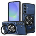 thumbnail image 1 of Heavy Duty Case for Samsung Galaxy S24 FE Armor Phone Case with 360 Rotating Metal Ring Magnetic Kickstand,[Compatible with MagSafe] Military Grade Shockproof Rugged Protective Cover,Blue, 1 of 13