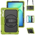 thumbnail image 1 of Heavy Duty Case for Samsung Galaxy Tab S10 FE+ 13.1 Inch 2025 (SM-X620/X620B), Rugged Full-Body Protective Cover with 360° Rotating Stand Shoulder Strap Hand Strap & Built-in Screen Protector, 1 of 7