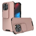 thumbnail image 1 of Heavy-Duty Case for iPhone 13 Pro with Slide Camera Lens Protection Military-Grade Drop Protection Rugged Tough Durable Case For iPhone 13 Pro,Rosegold, 1 of 7