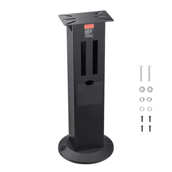 Heavy-Duty Cast Iron Bench Grinder Stand with Mounting Plate,Storage Compartments for Grinding Wheels,Universal Floor Pedestal for Workshop Tools