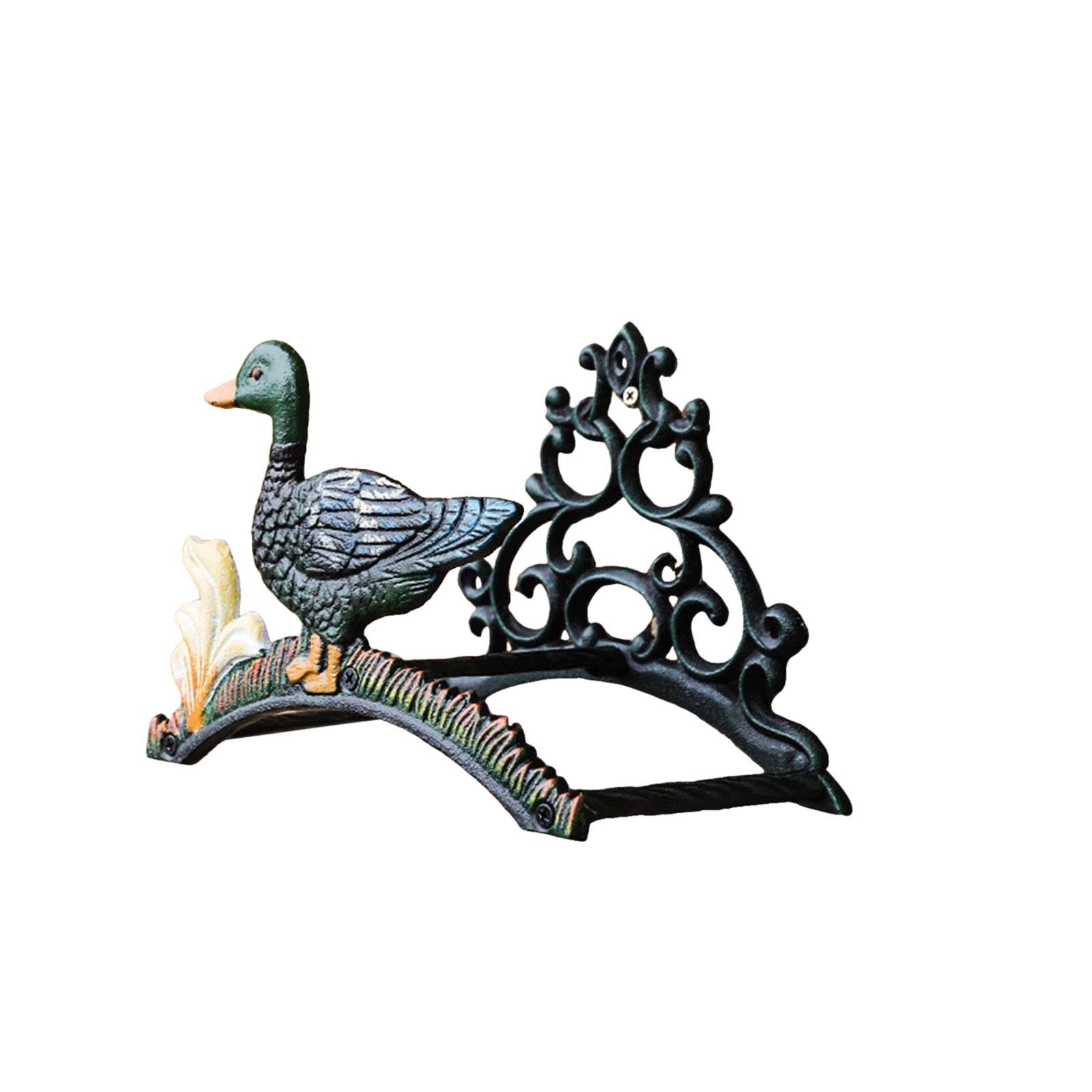 Vintage Garden Hose Holder Cast Iron Hanger Birds On Branches MCM