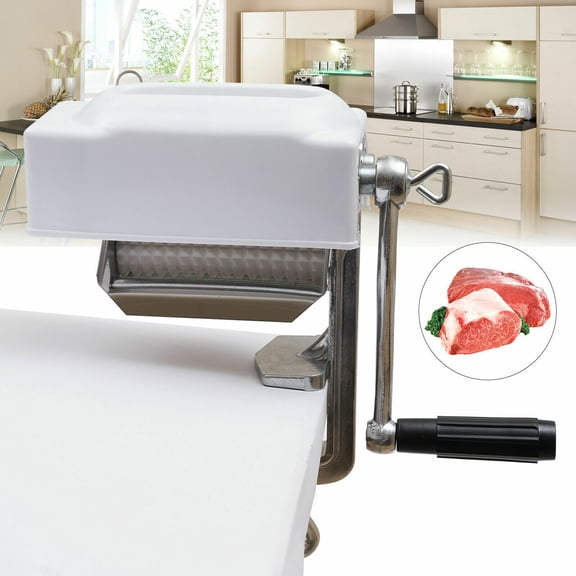 Heavy Duty Cast Iron Meat Tenderizer Cuber - Easy Clamp-On Design for Perfectly Marinated Meat