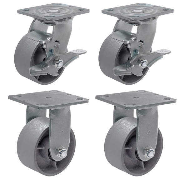 Heavy Duty Caster Steel Cast Iron wheel, Tool box and Workbench Caster ...