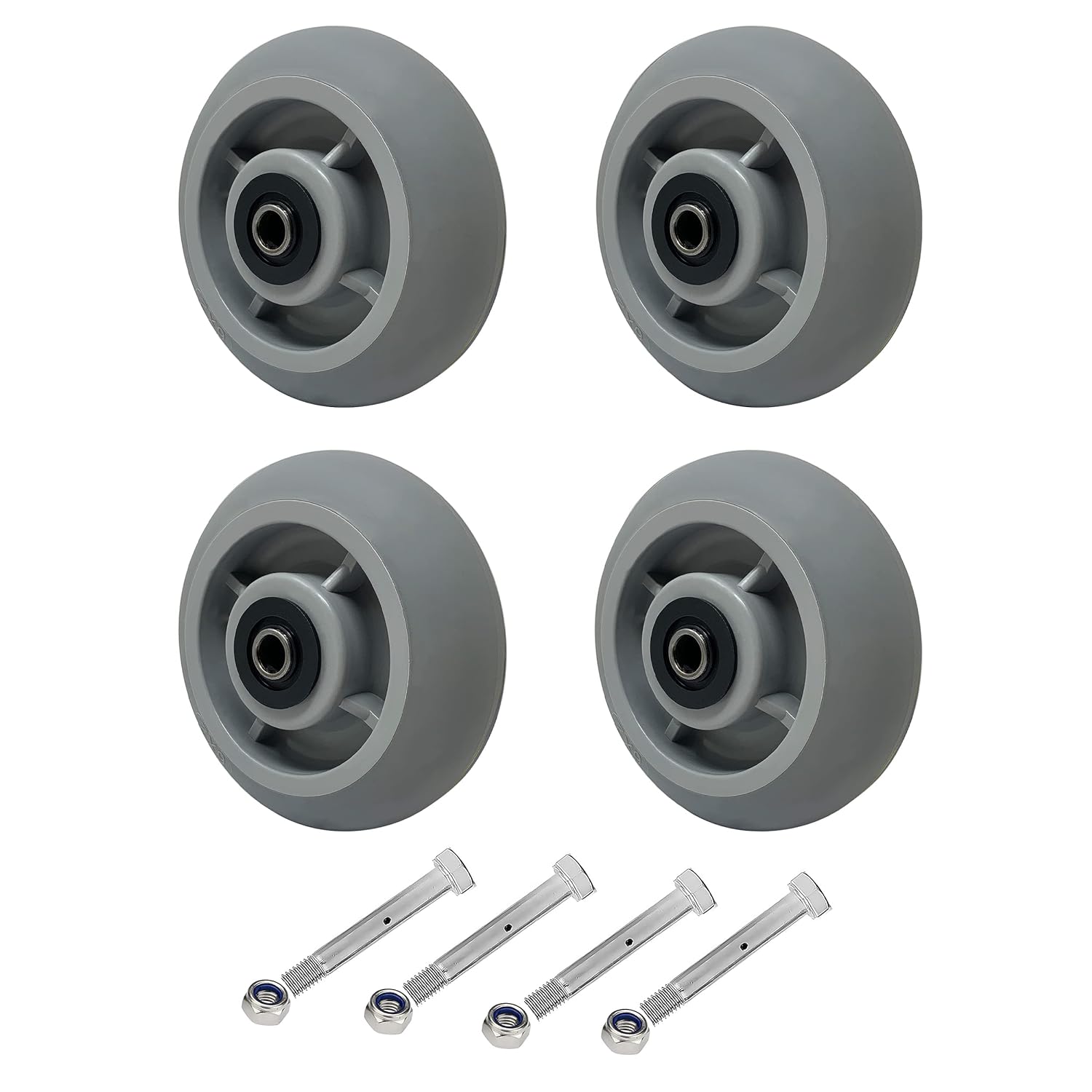 Heavy Duty Caster Wheels 6 inch Industrial Caster Wheels, Thermoplastic ...