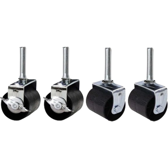 Heavy Duty Caster Wheels for Bed Frame ~Set of 4~ (2 Locking & 2 None Locking)