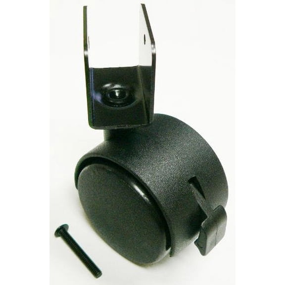 Heavy Duty Caster with Brake and 1" u Bracket, Pack of 4, use 1" Wood