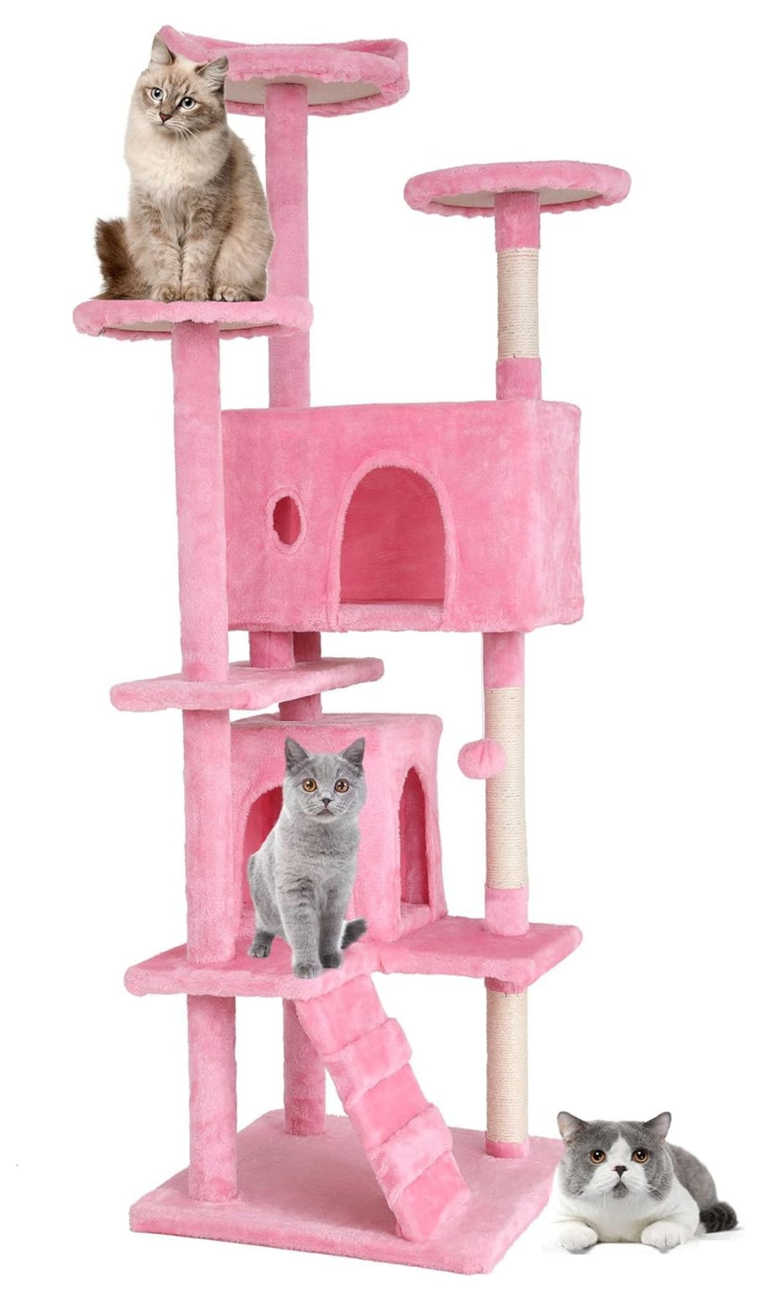 Heavy Duty Cat Tree, 70 Inch Cat Trees, Tall Cat Tower with 3 Top