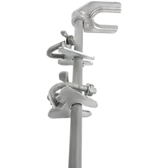 Heavy Duty Chain Link Drop Rod for Double Gates - Pull Style Fence Gate Latch Fits 1-3/8" Metal Frame - Secure Drop Bolt Ground Latch for Chain Link Gates,Pack of 1$$Tools & Hardware Other