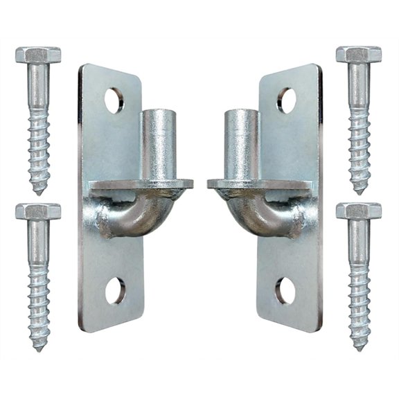 Heavy Duty Chain Link Gate Hinges 2-Pack with 5/8'' Pin for Outdoor Metal Fences