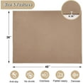 thumbnail image 1 of Heavy Duty Chair Mat for Hardwood Floor, 36x48 Inches Non-Slip Office Desk Mat Brown, 1 of 6