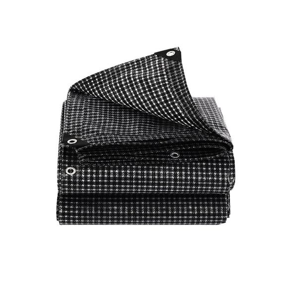 Heavy Duty Checkered Waterproof Tarp Fit for Camping Canopies Outdoor Use Sunshade Camping Shelter Sheet Includes Ropes