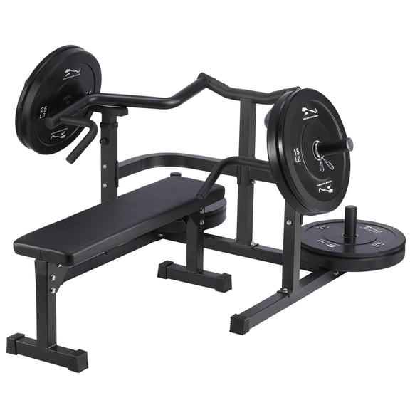 Heavy-Duty Chest Press Machine, 1050LBS Bench Press Machine with Independent Converging Arms, Adjustable Flat Incline Bench for Chest, AB Workouts, Shoulder Home Gym Equipment,Black