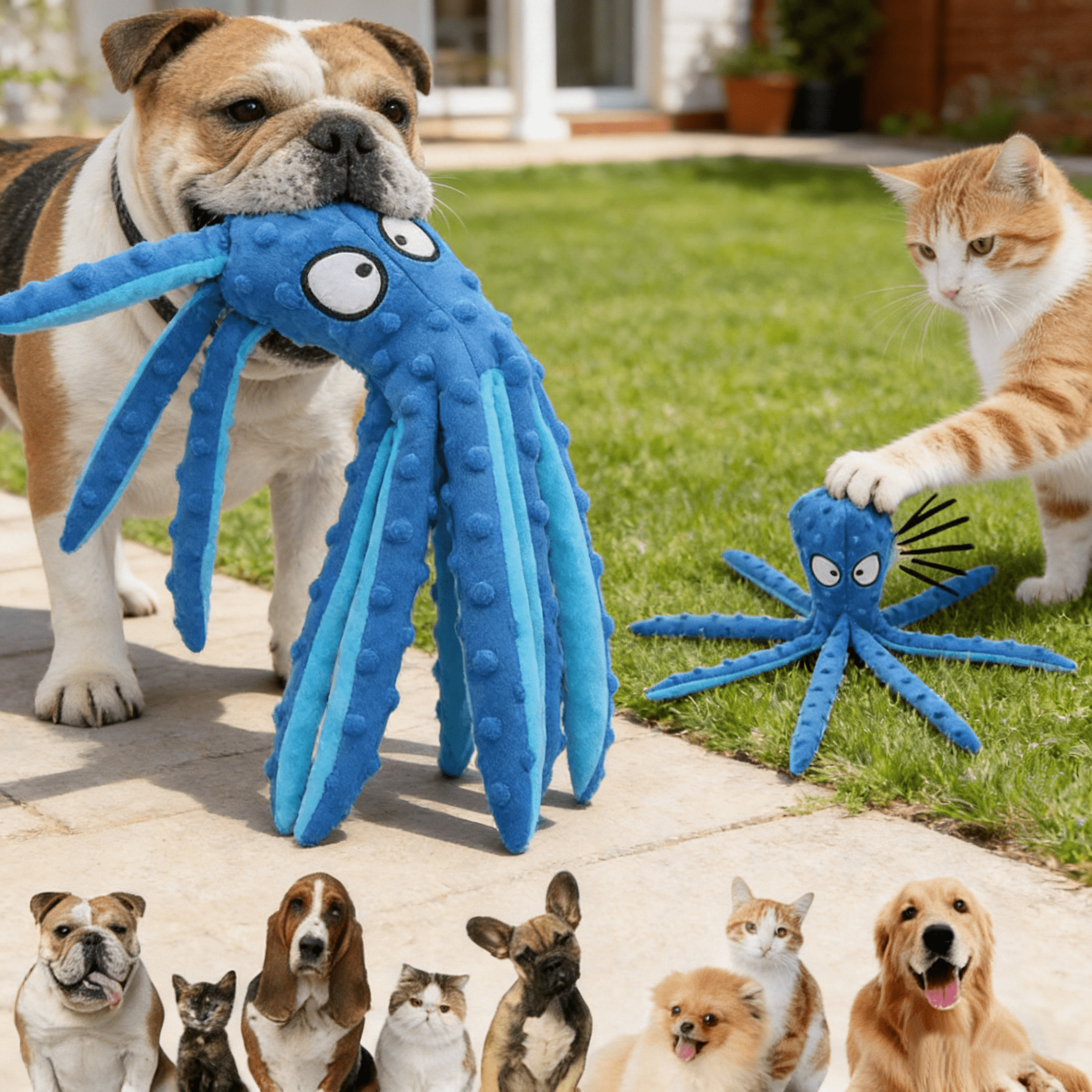 Squeaky Machine Heavy Duty Chew Resistant Squeaky Dog Toys 12.6 Inch Interactive Puzzle ...