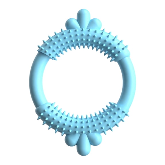 Heavy Duty Chew Ring Toy for Aggressive Chewers Rubber Teether Puppy Training Outdoor Play Medium Large Breed Dogs