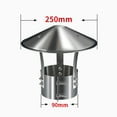 thumbnail image 1 of Heavy Duty Chimney Cover Stainless Steel Rain Hood For Stove Pipe Fireplace, 1 of 7