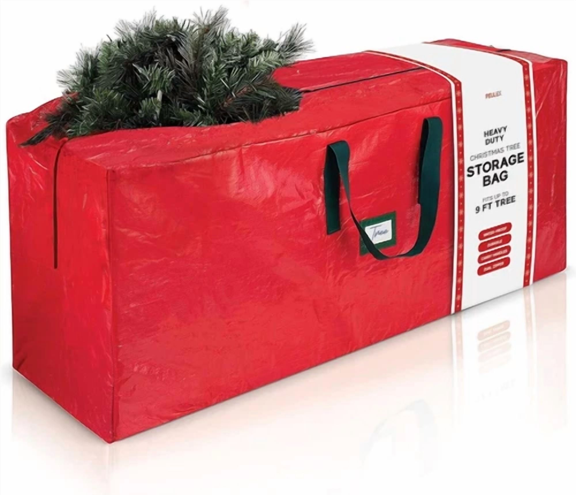 Heavy Duty Christmas Tree Storage Bag 9 Ft - Christmas Tree Bag Red