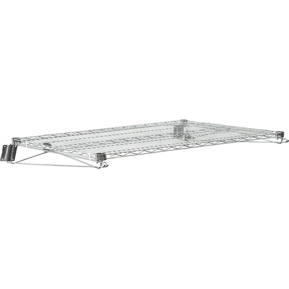 Heavy Duty Chrome Wire Storage Wall Shelf (18" x 60")