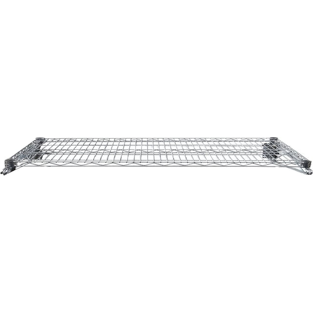 Wire Rack Designs Heavy Duty Chrome Wire Wall Mount Shelf - Commercial Storage Rack for ...