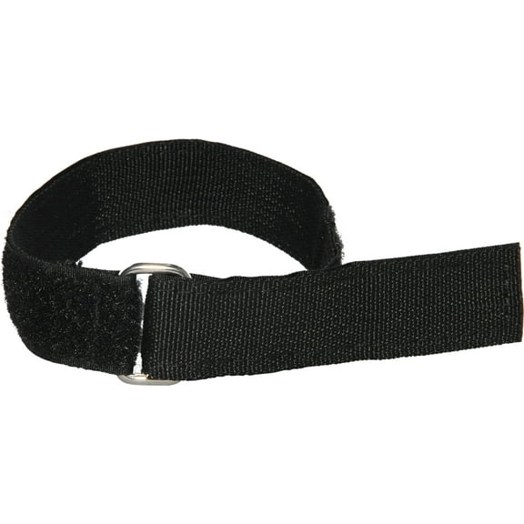 Heavy Duty Cinch Straps with Stainless Steel Metal Buckle, Reusable Durable Hook and Loop, Multipurpose Securing Straps - 6 Pack - 1" x 15"