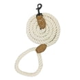 thumbnail image 1 of Heavy Duty Clasp Dog Leash - Strong Rope, Braided Cotton, Leather Handle, 1 of 5