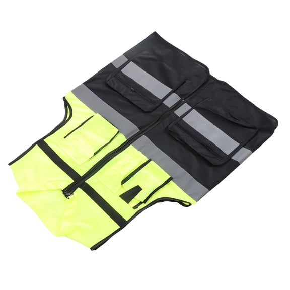 Heavy Duty Class 2 Reflective Safety Vest High Visibility Construction Security Traffic Waistcoat XXXL (10 inches / 25.4 cm)