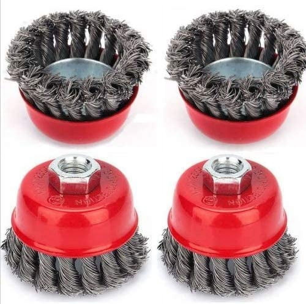 Bosch Brosse Coupe Fil Métal PRO Steel Longlife 75mm - Accessoire Meuleuse D'Angle M14