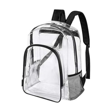 Heavy Duty Clear Backpack, Large Transparent Clear Bookbag, See Through Backpack for College, Work, Security Travel & Sports