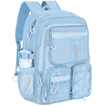 thumbnail image 1 of KOITHOT Mesh Backpack Heavy Duty, Stadium Approved Multi-Pocket Beach Backpacks for Adults, See Through Transparent Mesh Bookbag for School & Travel(Blue), 1 of 7