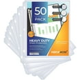 thumbnail image 1 of Heavy Duty Clear Sheet Protectors - 50 Pack, Reinforced Holes, 8.5 x 11 Inches, Acid Free/Archival Safe, 1 of 7