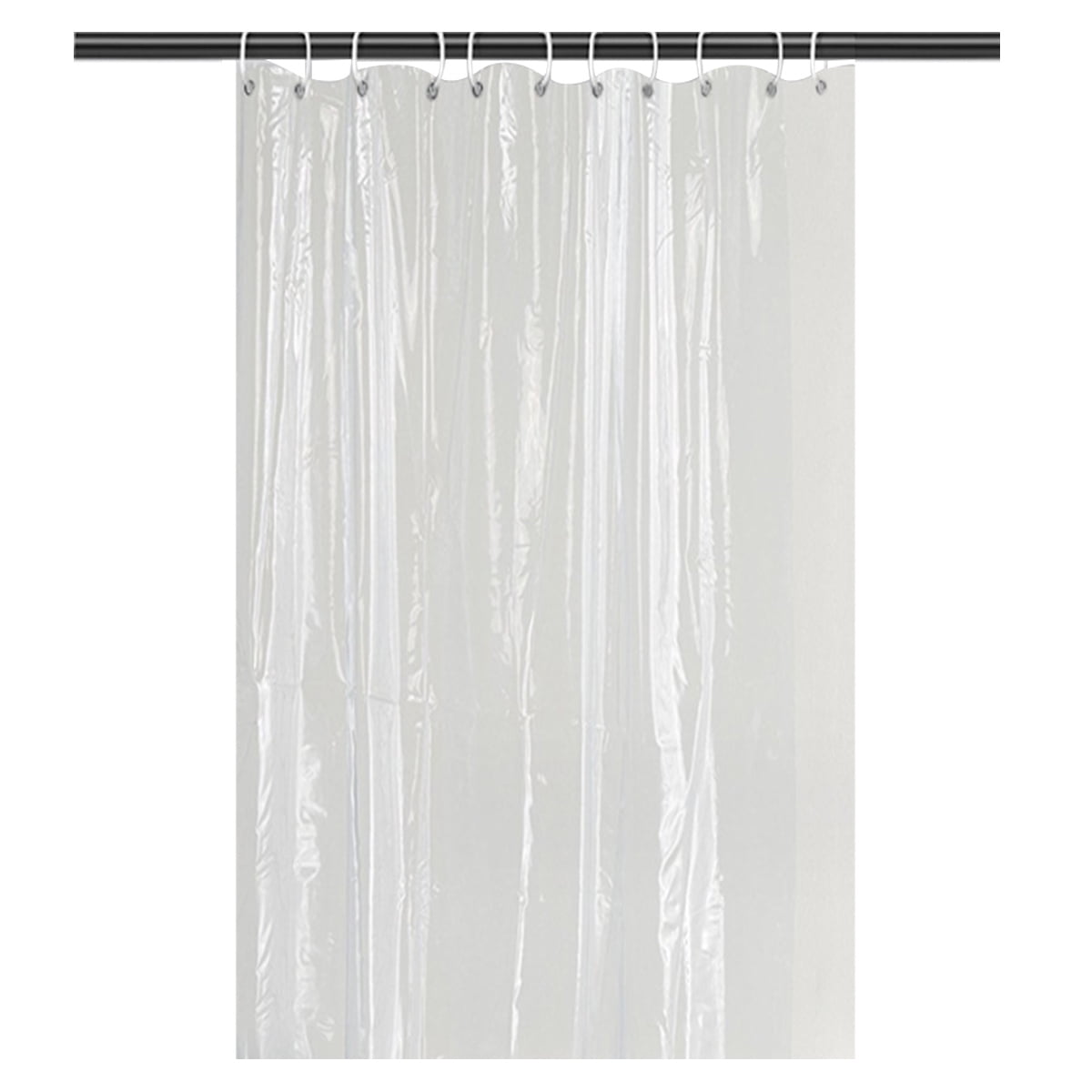 Heavy Duty Clear Shower Curtain Liner 70 x 70 inches with 3 Bottom