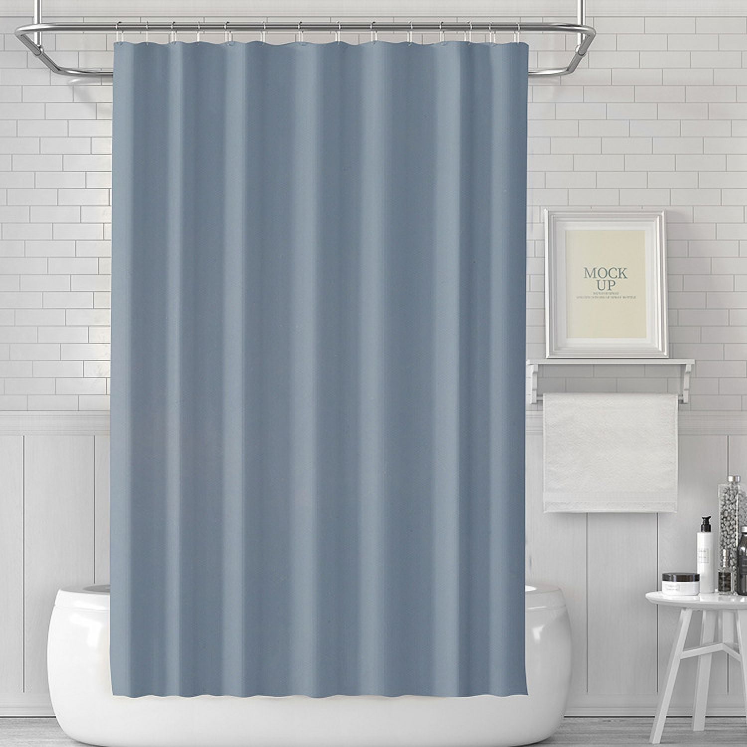 HeavyDuty Clear Shower Curtain Liner 72 x 72 inch, Thick EVA 3D